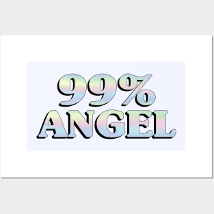 99% Angel (pastel rainbow) Posters and Art